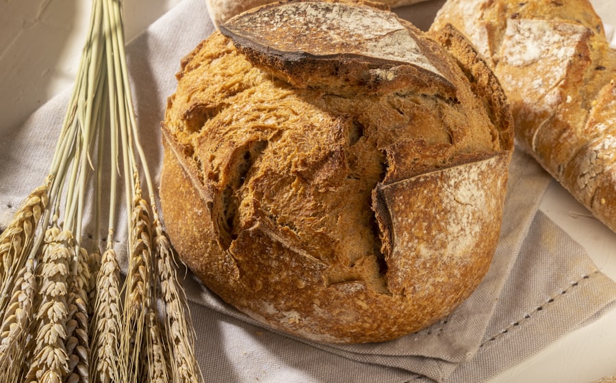 Pains artisanaux à la boulangerie